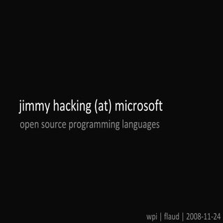 jimmy hacking (at) Microsoft