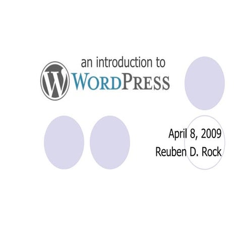 Introduction to Wordpress | PPT