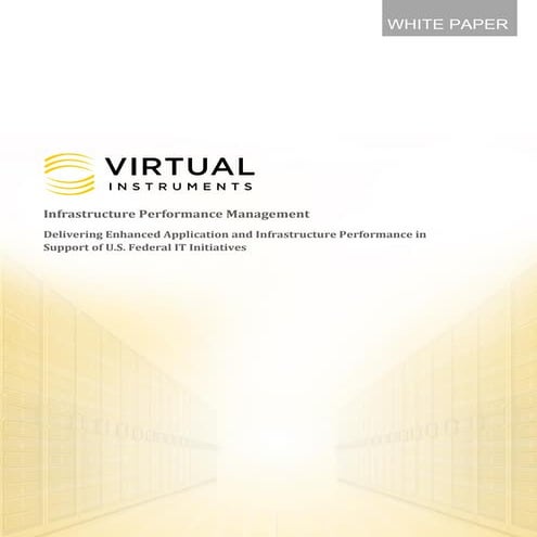 Virtual Instruments - Infrastructure Performance Management White Paper