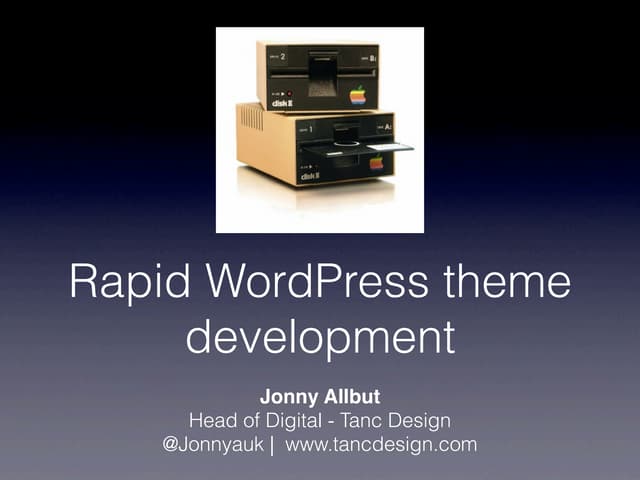 Rapid WordPress theme development