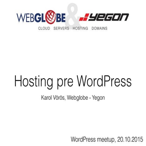 Webhosting pre WordPress