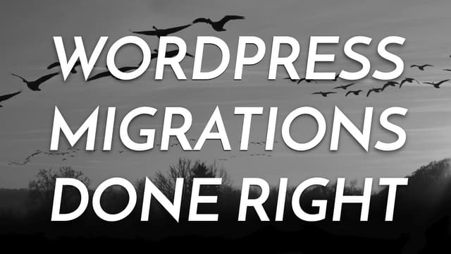 WP migrations
