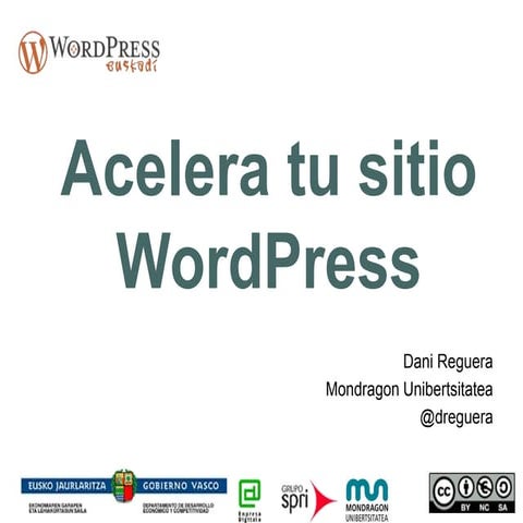 Acelera tu sitio WordPress WPO