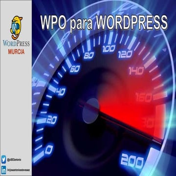 Wpo para wordpress   josé antonio esteve sáez - meetup wp murcia