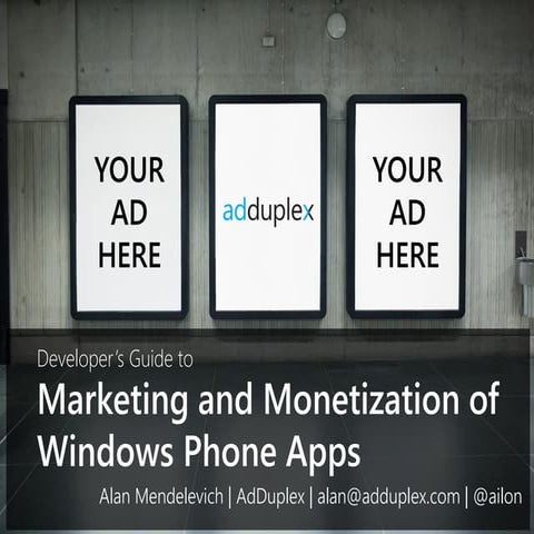 Developer's Guide to Windows Phone App Marketing and Monetization