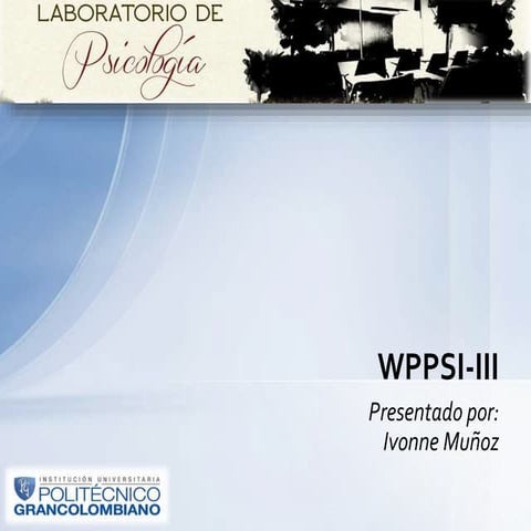 WPPSI-III