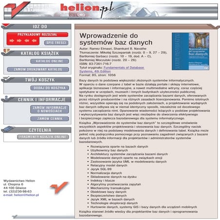 Wprowadzenie do systemów baz danych