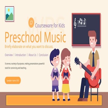 Preschool Music Courseware for Kids Elementary