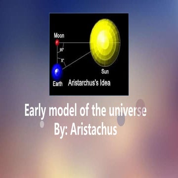 Heliocentric Theory By: Aristarchus
