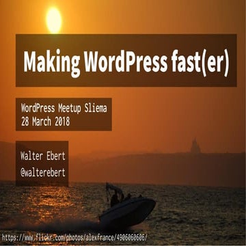 Making WordPress fast(er)
