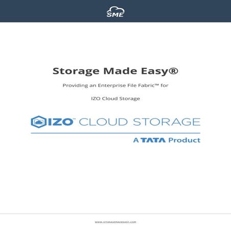 The Enterprise File Fabric for IZO Cloud Storage from TATA