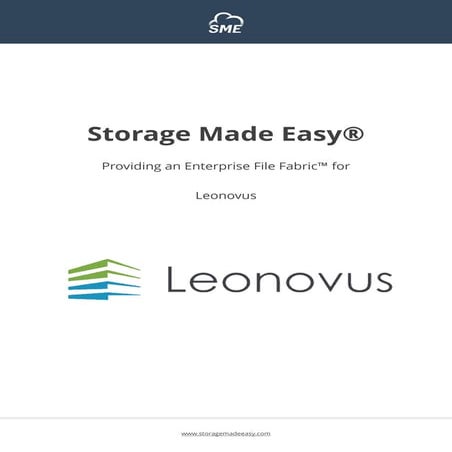 The Enterprise File Fabric for Leonovus