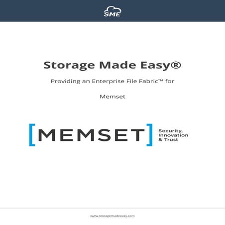 The Enterprise File Fabric for Memset