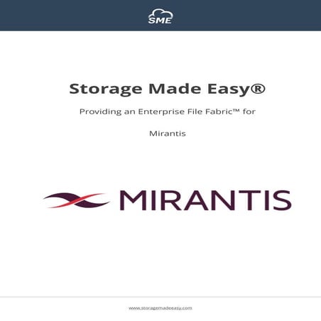 The Enterprise File Fabric for Mirantis