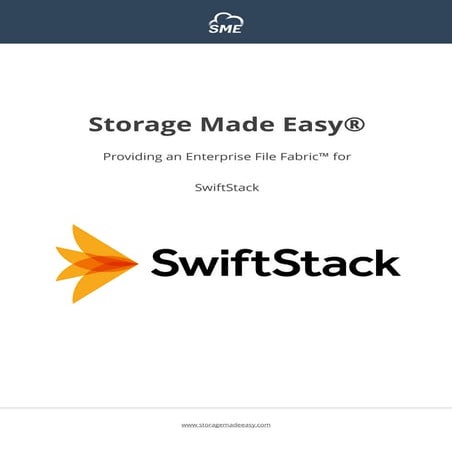 The Enterprise File Fabric for SwiftStack