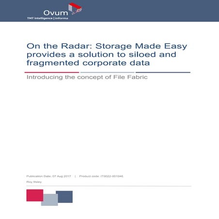 Storage Made Easy solution to fragmented data