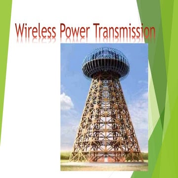 Wireless power transfer seminar ppt | PPTX