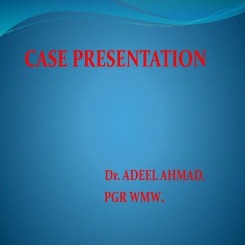 Wpw case presentation by dr adeel