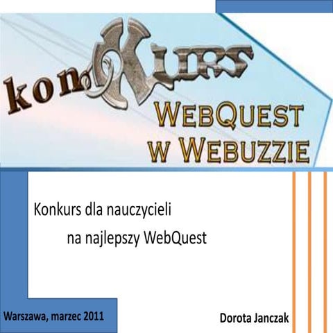 Konkurs WebQuest w Webuzzie