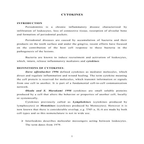 Cytokines 