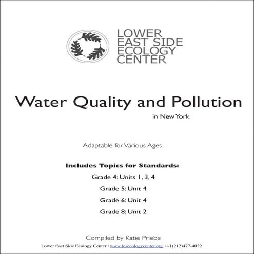 Water Quality and Pollution