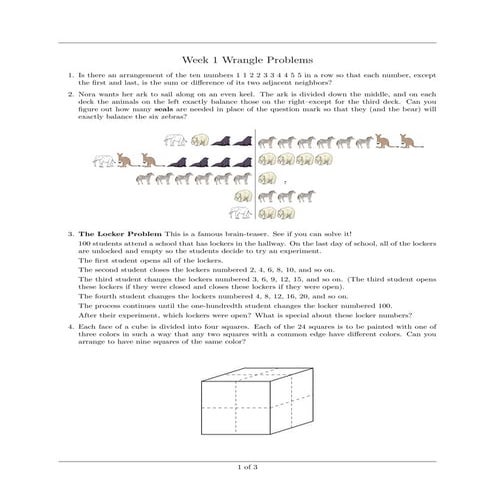 Locker Problem | KEY