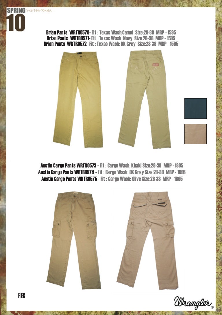 cargo pants mrp