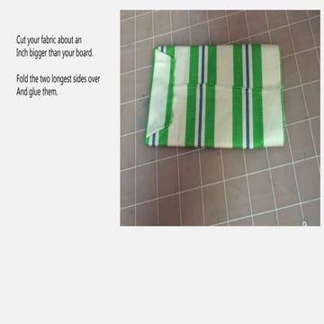How to wrap fabric for Presentation Boards