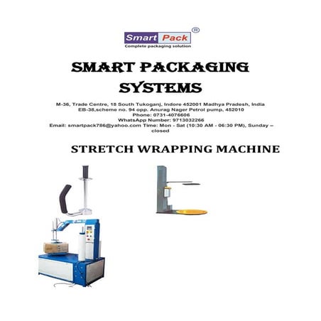 Box stretch wrapping machine spsbw 600 | DOCX