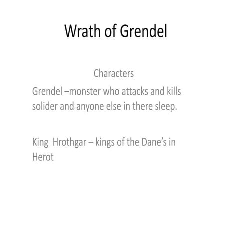 Wrath of grendel