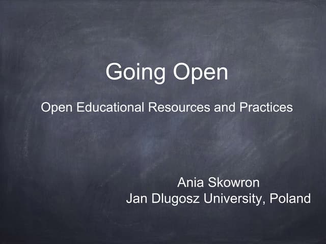 Wręczyca workshop-Open Educational Resources