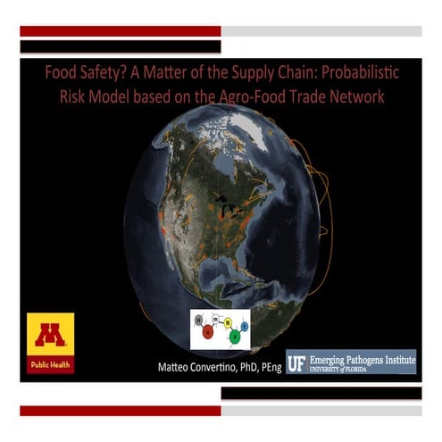 Probabilistic Supply Chain Risk Model for Food Safety