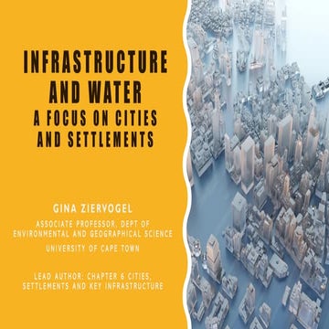 Infrastructure and Water: A Focus on Cities and Settlements