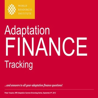 Adaptation Finance Tracking