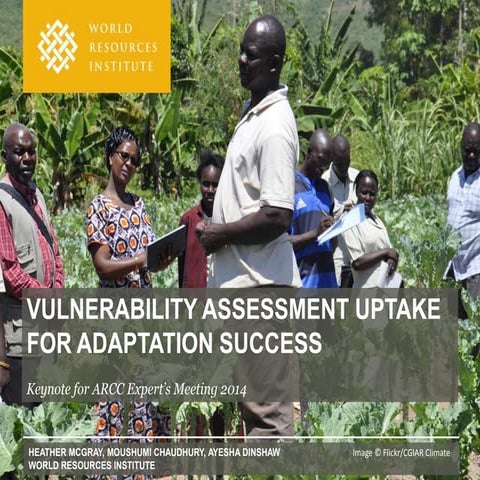Vulnerability Assessment Uptake for Adaptation Success | PPTX