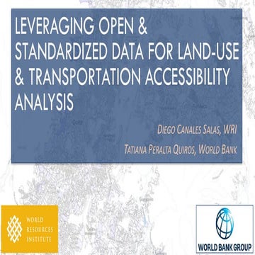 CK2017: Leveraging Open and Standardized Data for Land-Use and Transportation...