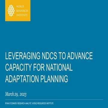 Alignment between NDCs, NAPs, and SDGs | PPTX