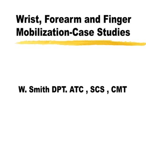 Wrist Hand Presentation