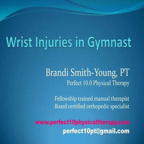 Wrist Injuries In Gymnast