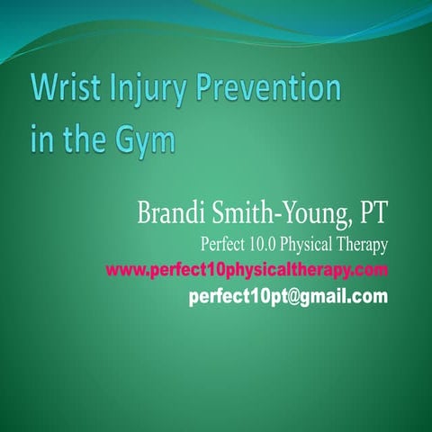 Wrist Injury Prevention In The Gym