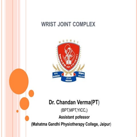 Wrist joint complex