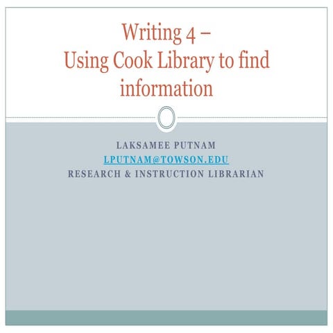 WRIT 4 - ESOL Fall 2011