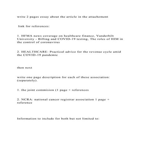 write 2 pages essay about the article in the attachement link .docx