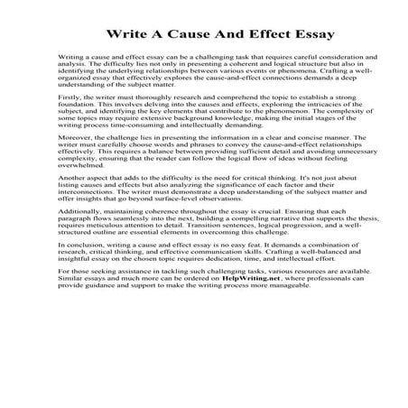 Sample Cause And Effect Essay.pdf