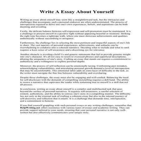 Write A Essay About Yourself.pdf