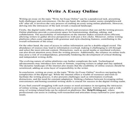 Compare And Contrast Essay Online Classes Vs Traditional | PDF