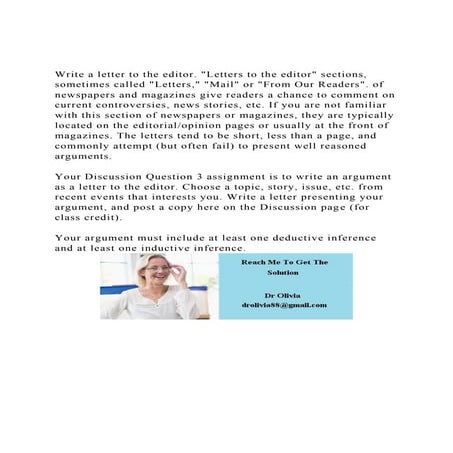 Writing a Letter to the Editor | PPT