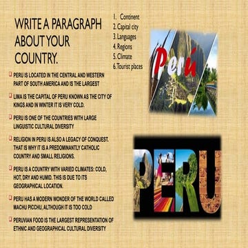 Discovering Peru: Geography, Culture, Climate, and Tourism Highlights ...
