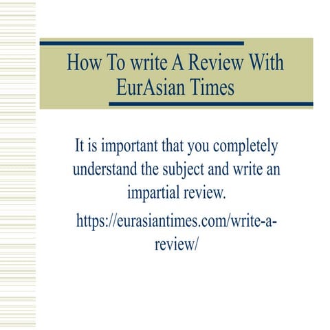 Write a review