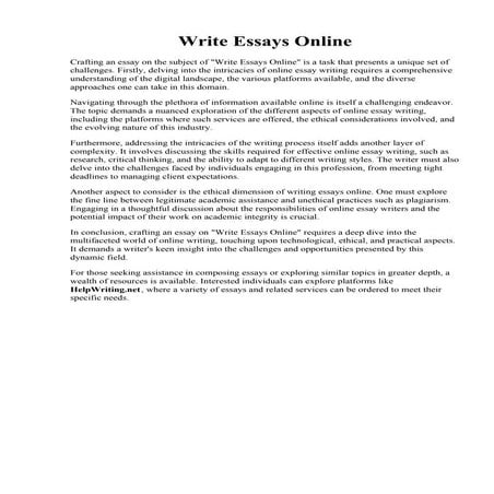 Write Essays Online.pdf